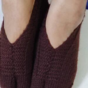 Handknit thumb socks